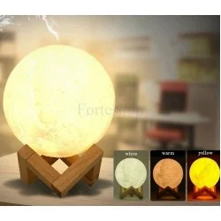 Нощна Лампа и  Арома Дифузер ЛУНА 3 В 1