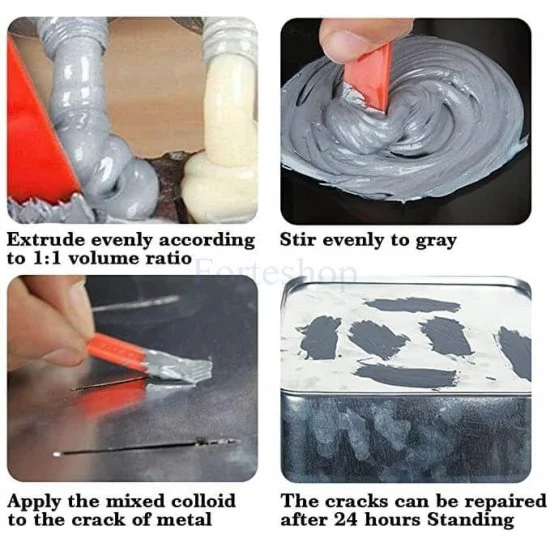 Мега-свързващо лепило  за ремонт на метали