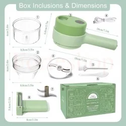 Електрическа резачка за зеленчуци 4 в 1