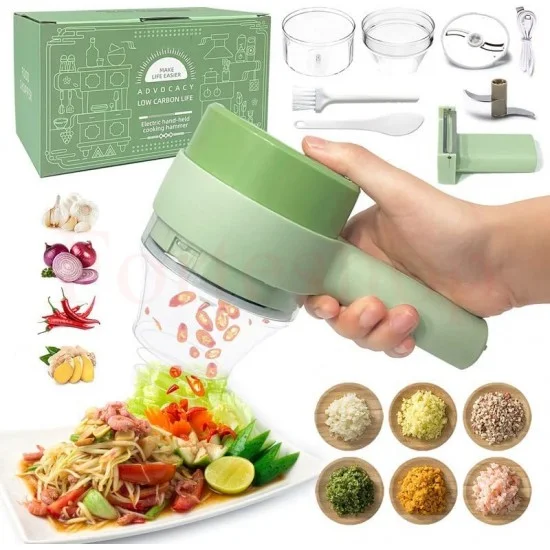 Електрическа резачка за зеленчуци 4 в 1