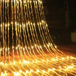 Светеща LED украса с ефект на падащ сняг