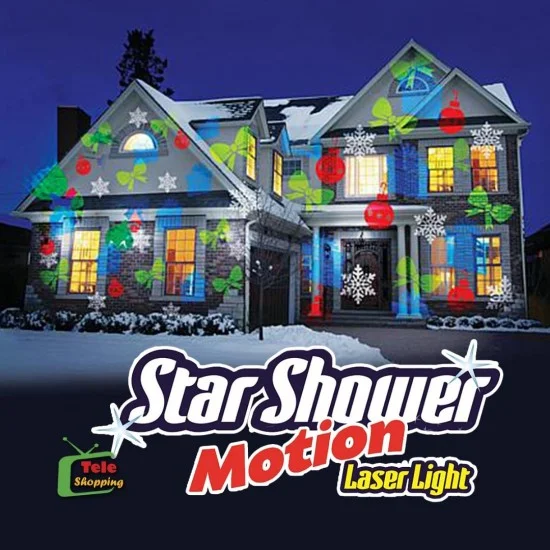 ЛАЗЕРЕН ПРОЖЕКТОР STAR SHOWER SLIDE С 12 ПРИСТАВКИ