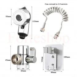 Универсален алуминиев душ за чешма