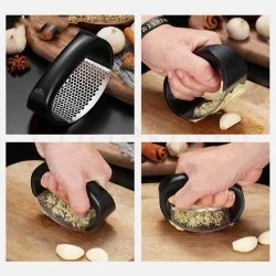 Ръчна преса за чесън от неръждаема стомана