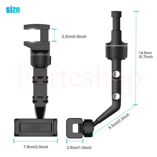 Универсална 360 въртяща се стойка за огледало