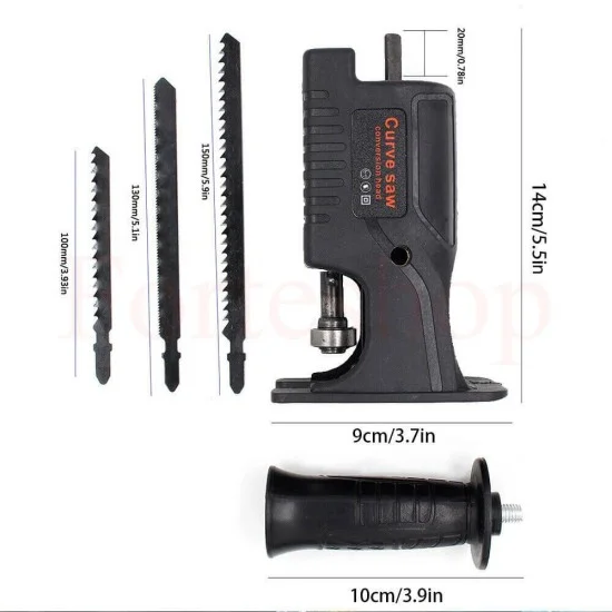 Универсална глава за винтоверт и бормашина към електрически трион