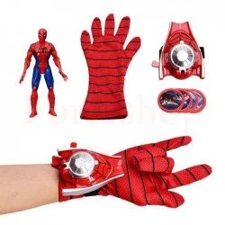 Детска ръкавица Спайдърмен с изстрелвачка 