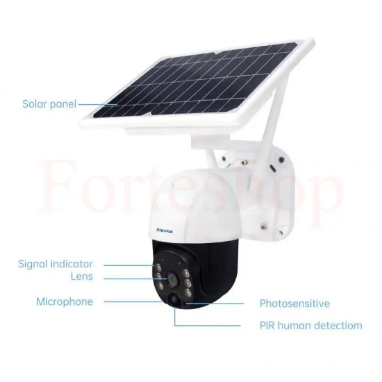 Соларна 360° Камера за Видеонаблюдение