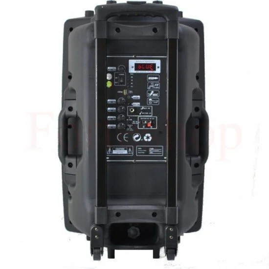 Мощна караоке тонколона MBA F-15W с  2 бр. безжични микрофона