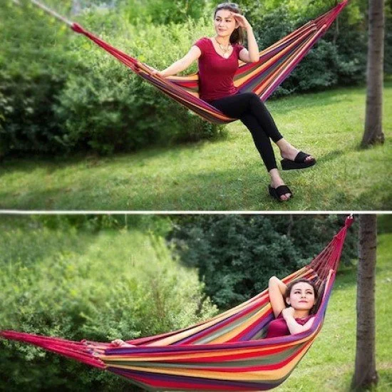 ХАМАК 200X80 СМ. РАЗНОЦВЕТЕН ПАМУК