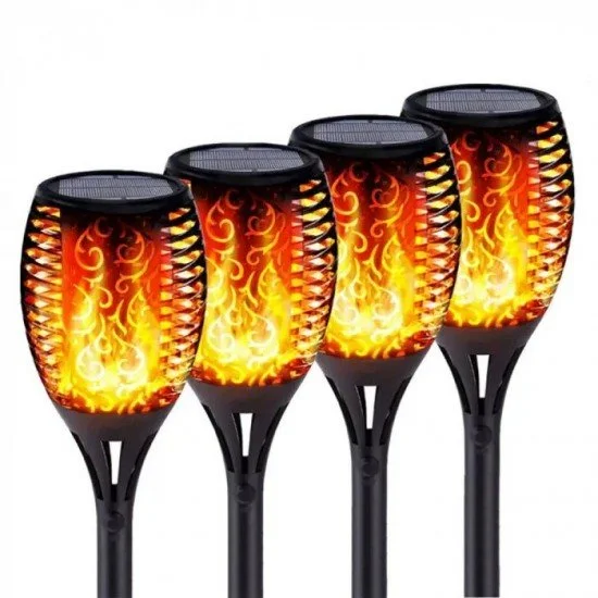 СОЛАРНА ЛАМПА ТИП ФАКЛА С ЕФЕКТ НА ПЛАМЪК