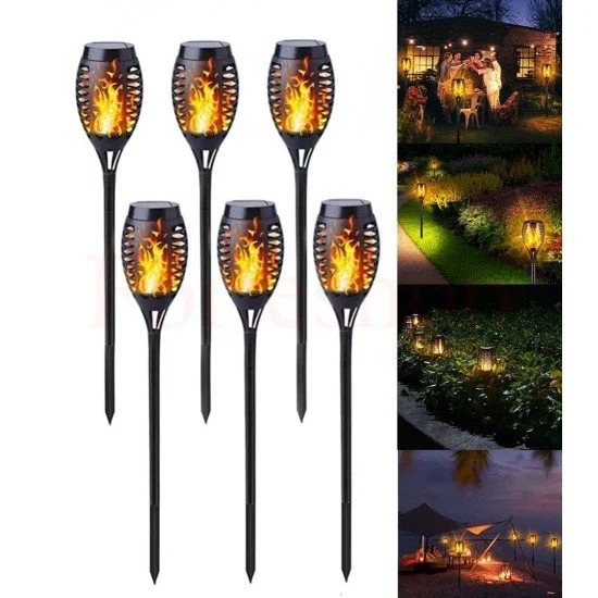 СОЛАРНА ЛАМПА ТИП ФАКЛА С ЕФЕКТ НА ПЛАМЪК