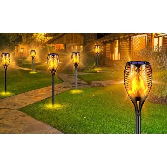 СОЛАРНА ЛАМПА ТИП ФАКЛА С ЕФЕКТ НА ПЛАМЪК
