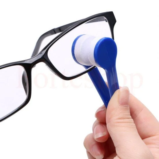 Микрофибърна двойна чистачка за очила