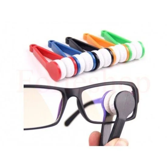 Микрофибърна двойна чистачка за очила