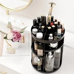 Въртящ се на 360 градуса органайзер за козметика и грим