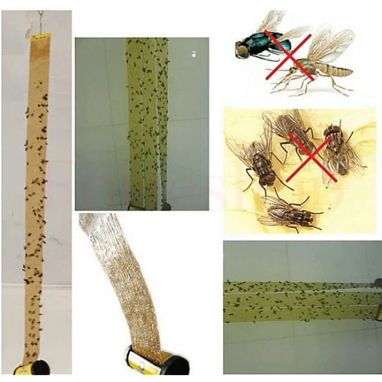 ЛЕНТА ЗА МУХИ - КОМПЛЕКТ 4 БРОЯ