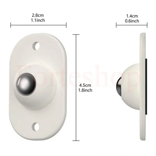 4 броя ролки за преместване на мебели