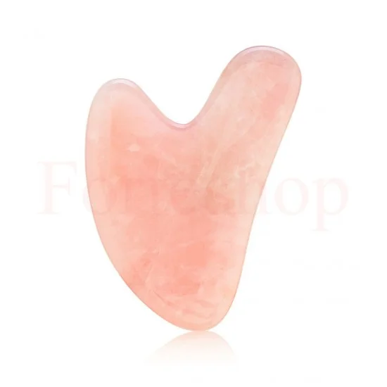 МАСАЖЕН КАМЪК РОЗОВ КВАРЦ ГУА ША