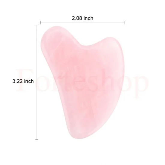 МАСАЖЕН КАМЪК РОЗОВ КВАРЦ ГУА ША