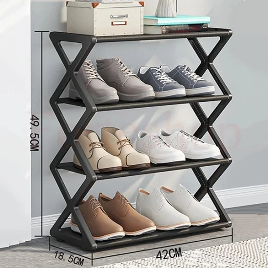 КОМПАКТНА ЕТАЖЕРКА ЗА ОБУВКИ НА 4 НИВА