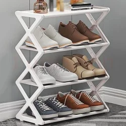 КОМПАКТНА ЕТАЖЕРКА ЗА ОБУВКИ НА 4 НИВА
