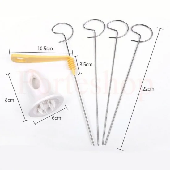 НОЖ ЗА ЧИПС С 4 ШИША