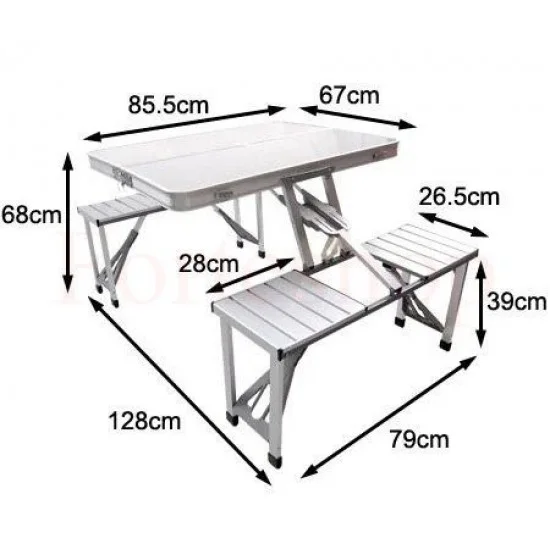 АЛУМИНИЕВА МАСА ЗА ПИКНИК