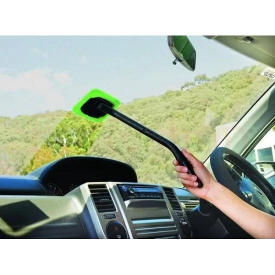 Микрофибърна четка за стъкла с ергономична дръжка