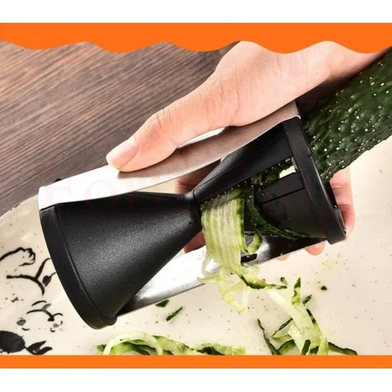 Уред за спираловидно рязане на всякакви продукти