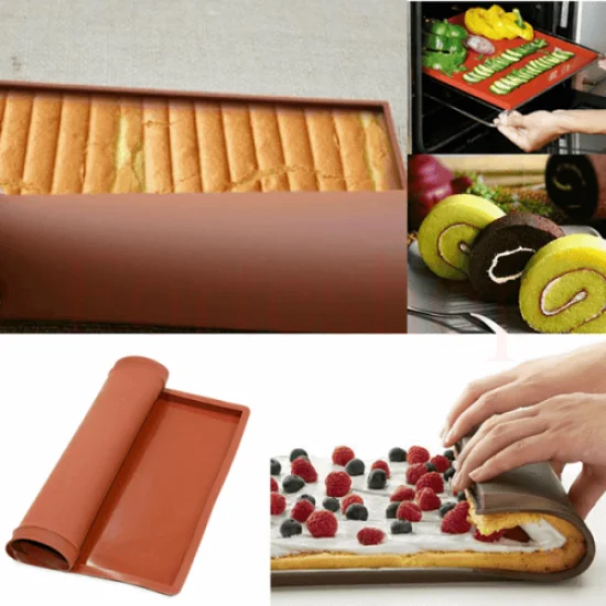 Силиконова подложка за печене с борд