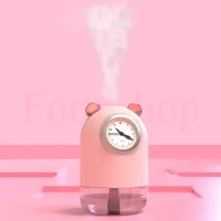 3 в 1 Арома дифузер за етерични масла с часовник и LED светлини