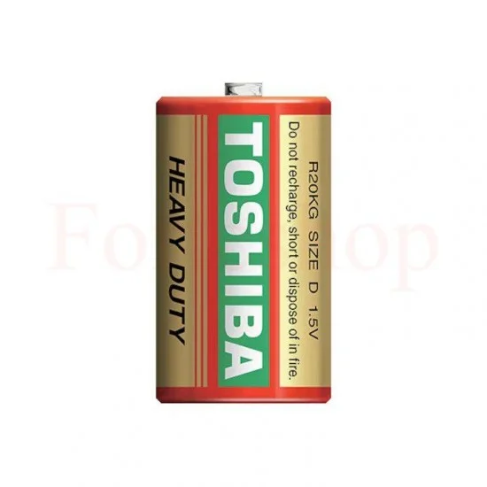 2 БР БАТЕРИИ TOSHIBA R20K, 1.5V