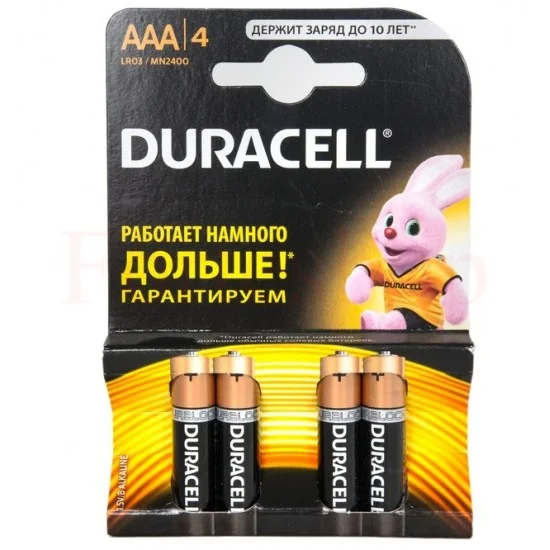 4 БР АЛКАЛНИ БАТЕРИИ DURACELL AAAK4, LR03