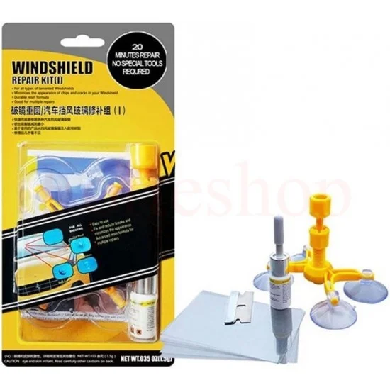Комплект за ремонт на пукнато стъкло на автомобил
