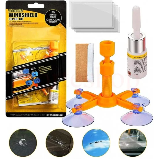 Комплект за ремонт на пукнато стъкло на автомобил