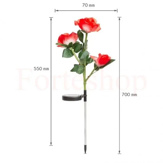 Соларна лампа Роза