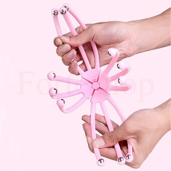 РЕЛАКСИРАЩ МАСАЖОР ОКТОПОД ЗА ГЛАВА