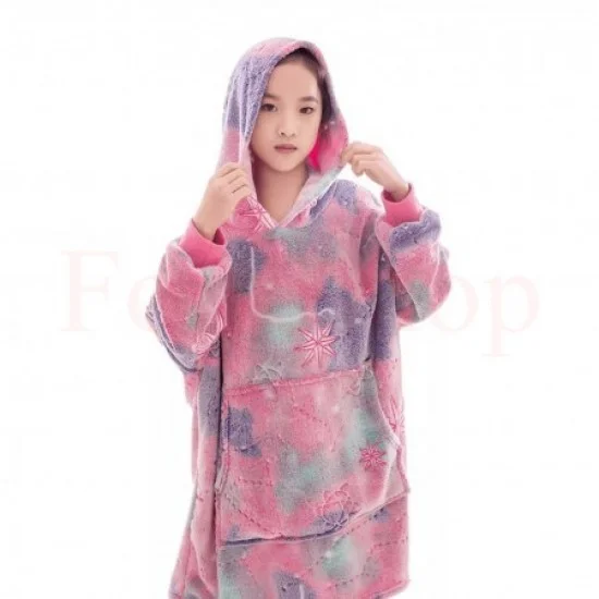 Светещ Суичър-Одеяло с Ръкави