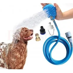 ПОДВИЖЕН ДУШ С ЧЕТКА ЗА КЪПАНЕ НА ДОМАШНИ ЛЮБИМЦИ