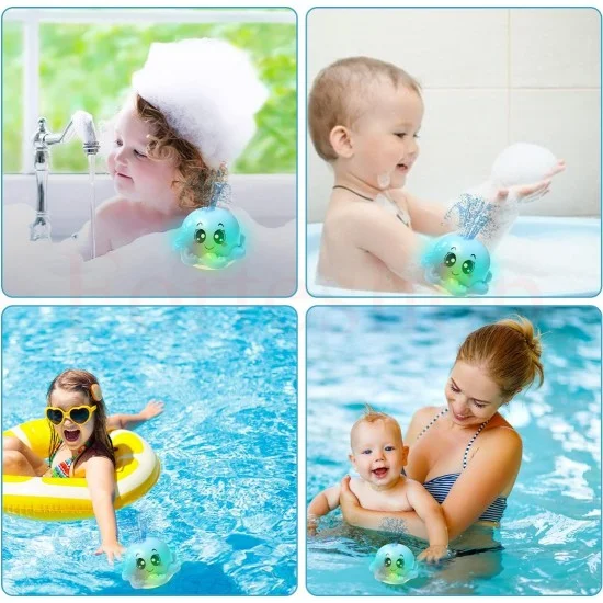 Светеща играчка октопод за баня