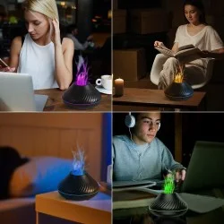 Дифузер и овлажнител с ефект на пламък - 7 цвята