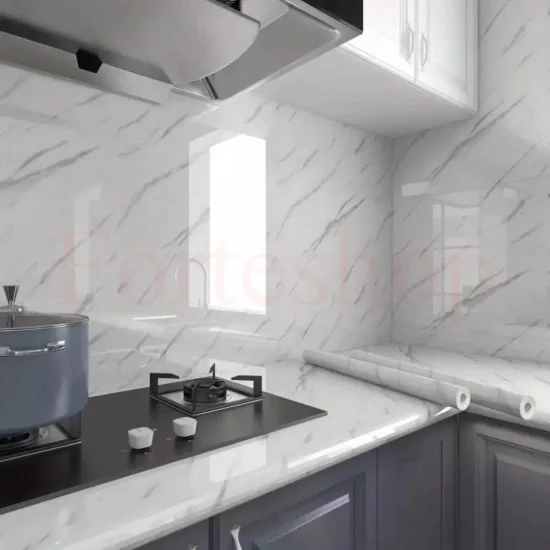 Самозалепващо фолио - бял мрамор