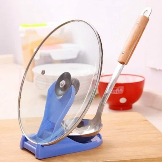 Поставка за капак на тенджера и лъжица