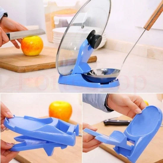 Поставка за капак на тенджера и лъжица