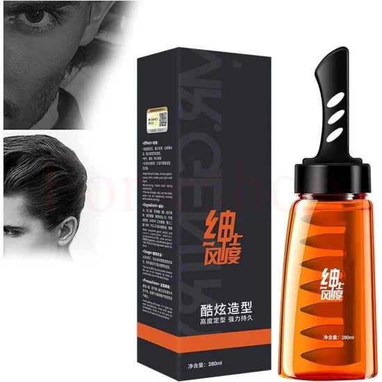 2в1 Мъжки гел за стайлинг на коса с гребен