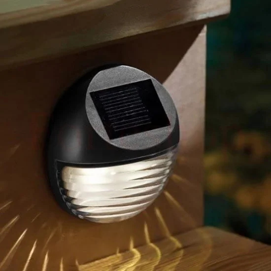 КРЪГЛА СОЛАРНА ЛАМПА ЗА СТЕНА