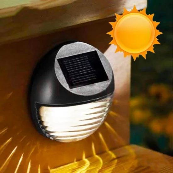 КРЪГЛА СОЛАРНА ЛАМПА ЗА СТЕНА