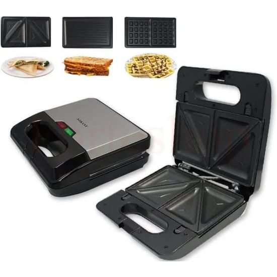 3 В 1 КОБИНИРАН ТОСТЕР ЗА САНДВИЧИ, ГОФРЕТИ И ПОНИЧКИ