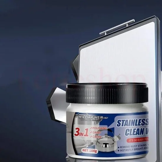 ПРЕПАРАТ ЗА ПРЕМАХВАНЕ НА ПЕТНА ПО КУХНЕНСКИ МЕТАЛНИ СЪДОВЕ